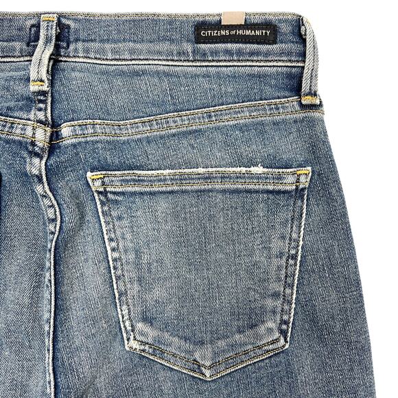 Citizens of Humanity Rocket High-Rise Jeans Size 26" Pearl Hems Stretch USA COH - Picture 11 of 12